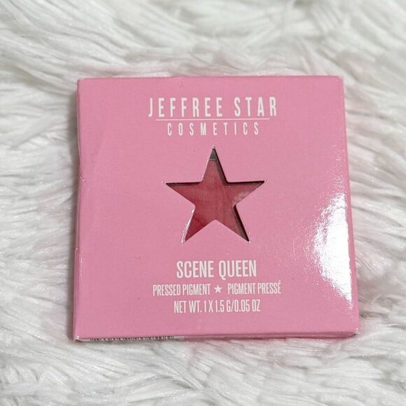 Women Jeffree Star Artistry Single Eye Shadow Scene Queen Vibrant Red Matte Fini - Picture 2 of 4